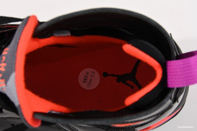 Rep LUCY Air 7 Retro Black Patent Jordan 313358-006 0729